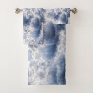 Set de toallas de baño para nubes de tormenta
