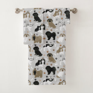 Set de toallas de baño para perros y patas Shih Tz