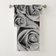 Set de toallas de baño para Rosas monocromáticos
