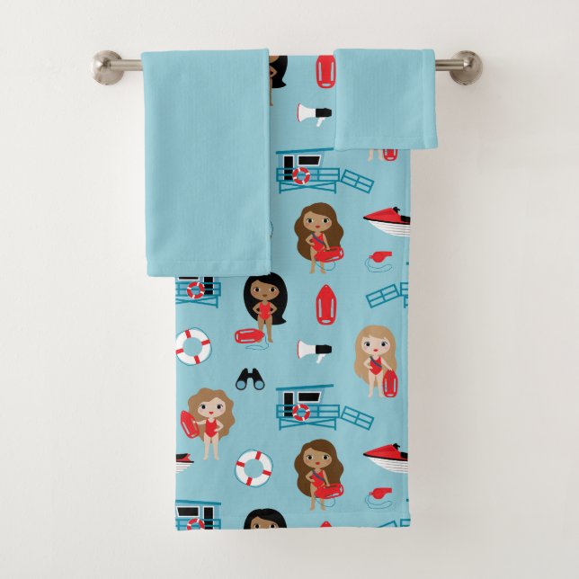 Set de toallas de baño para salvavidas (In situ)