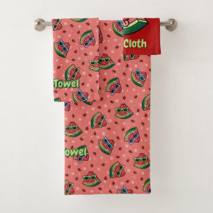 Set de toallas de baño Personalizado de sandía