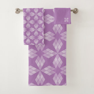 Set de toallas de baño - Pétalos de diamante en Li