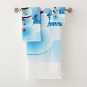 Set de toallas de baño Snowman