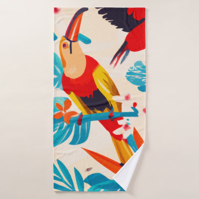 Set de toallas de baño tropical (Toalla de baño)