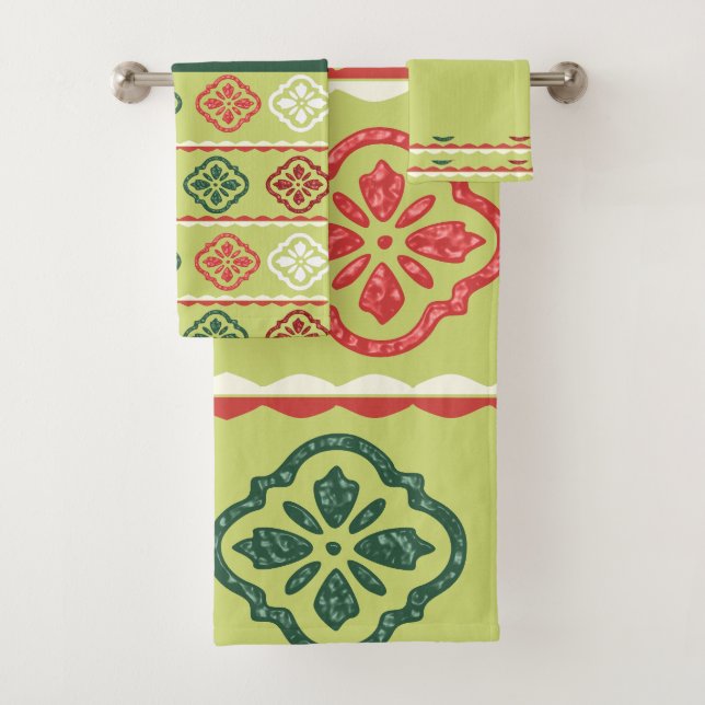 Set de toallas de baño verdes (In situ)