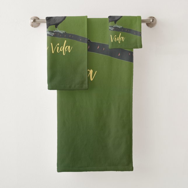 Set de toallas de diseño de Pura Vida Táctil Tropi (In situ)