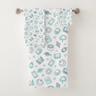 Set de toallas de Doodles de Ramadan