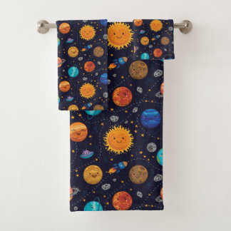 Set de toallas de planetas felices