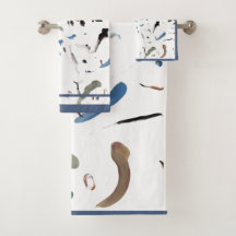 Set de toallas faciales abstractas