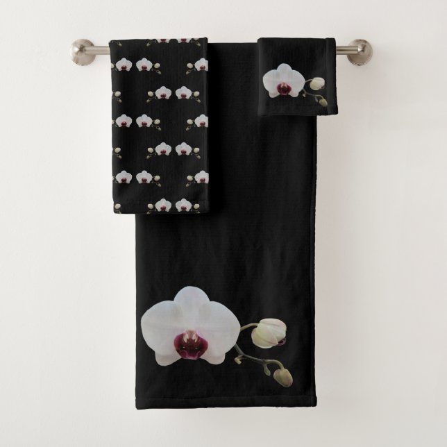 Set de toallas - Orquídea Blanca De Asfalto (In situ)
