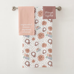 Set de toallas para mujeres empoderadas
