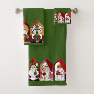 Set de toallas para Personalizados Ho-Ho Santa Cut