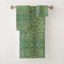 Set de toallas - Plumas de pavo real