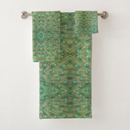 Set de toallas - Plumas de pavo real