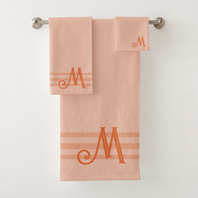 Set suave de toallas de baño Rubor Peach (In situ)