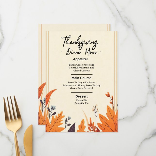 SET THE MOOD FOR FALL WITH OUR DESIGN OF MENU (Anverso/Reverso In Situ)