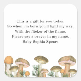 Seta de la selva acuática - pegatina de velas de o