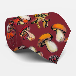 Setas con corbata de fondo rojo