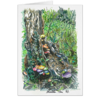 setas en un tronco de árbol de decaimiento