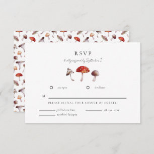 Setas encantadas Boda Tarjeta RSVP