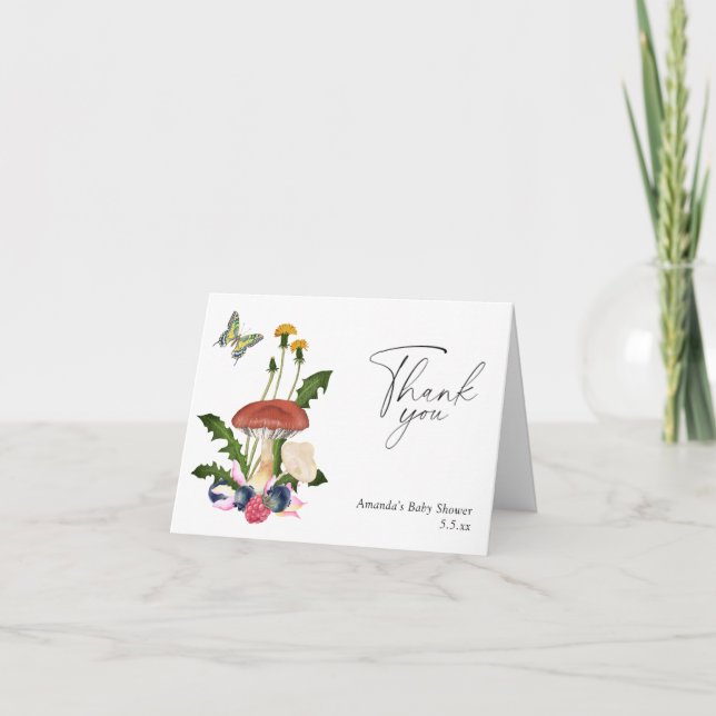 Setas - Tarjeta de agradecimiento (Anverso)
