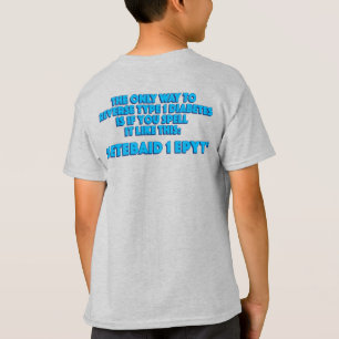 setebaid 1 epyT [Blue-Back Print] camiseta