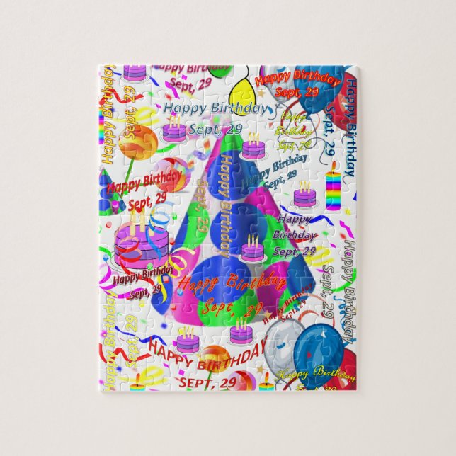 Setiembre, 29 cumpleaños rompecabezas (Vertical)