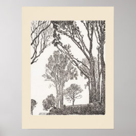 Setos Cornwall Eleanor Hughes ReStrike Póster