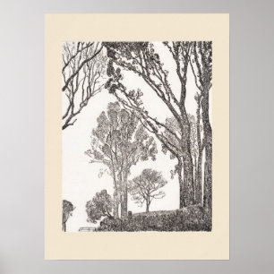 Setos Cornwall Eleanor Hughes ReStrike Póster