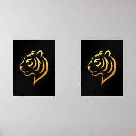 Sets De Impresiones 黄金の虎 Gold Tiger – Japanese Minimalist