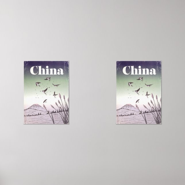 Sets De Impresiones Afiche de viaje de China (Anverso)