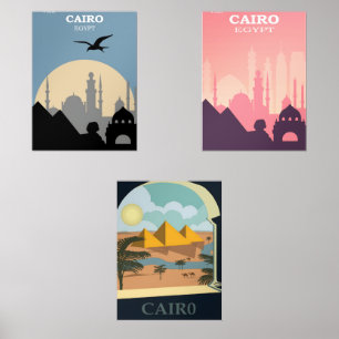 Sets De Impresiones Afiches de época de Egipto