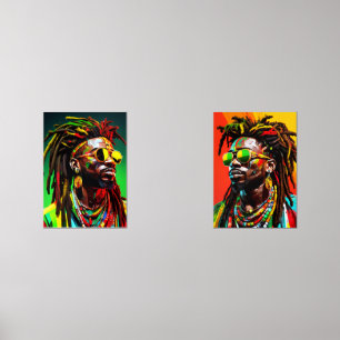 Sets De Impresiones Afrocéntricos hombres africanos de raza negra Mela