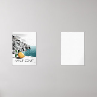 Sets De Impresiones Amalfi Coast Minimalist Line Art