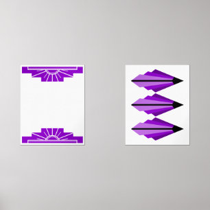 Sets De Impresiones Art deco en morado