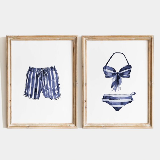 Sets De Impresiones Beach House Wall Art, Conjunto De Trajes De Bañera (Subido por el creador)