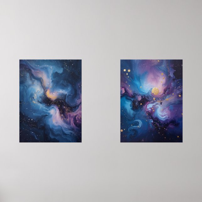 Sets De Impresiones Bloom celeste: Una nebulosa en movimiento (Anverso)