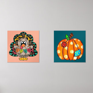 Sets De Impresiones Bold cute Thanksgiving/fall prints