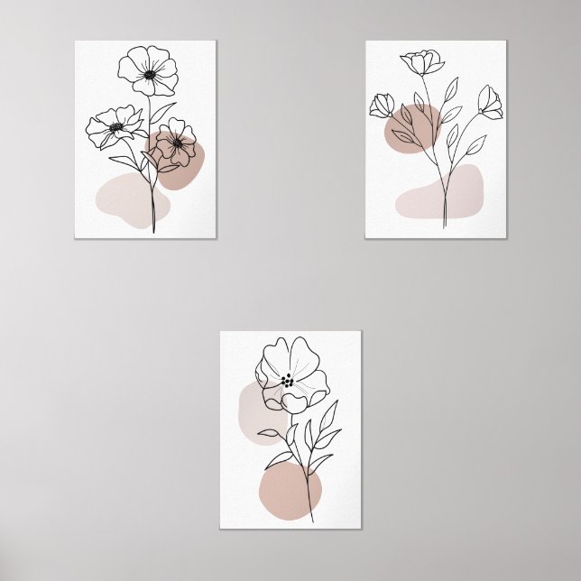 Sets De Impresiones Botánico contemporáneo (Anverso)