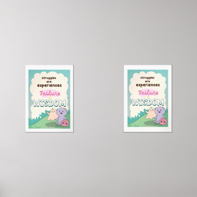 Sets De Impresiones Children Wallart – Struggles are Experience (Anverso)