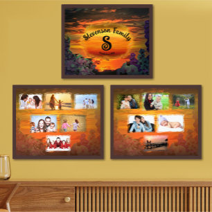 Sets De Impresiones Collage familiar Sunset Plaza Marina 2584