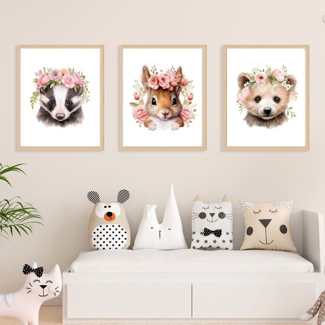 Sets De Impresiones Conjunto De 3 Pestañas De Madera De Animales De La (Subido por el creador)