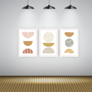 Sets De Impresiones Conjunto de posters de arte geométrico minimalista