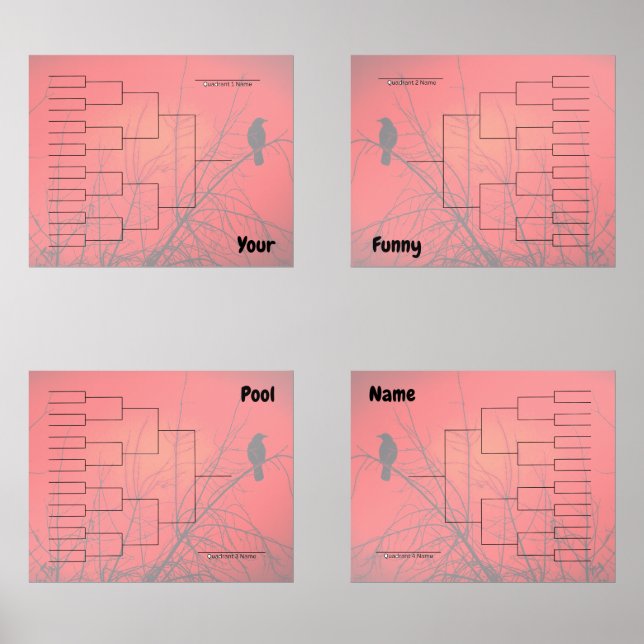 Sets De Impresiones Cuadrante de cuerdas rojas para el torneo de braga (Anverso)