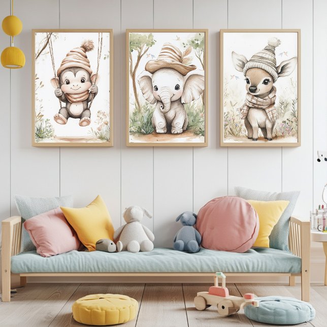 Sets De Impresiones Cute Baby Jungle Animals (Subido por el creador)
