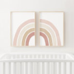 Sets De Impresiones Decoración de guardería Chica arcoiris rosa y neut<br><div class="desc">Añade un toque de acabado al espacio de tu pequeña persona con este conjunto de dos impresiones de arco iris rosas y neutros,  perfectas para una cuna o un tocador.</div>