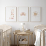 Sets De Impresiones Decoración de la guardería Chica arcoiris rosa neu<br><div class="desc">Abran el espacio de su pequeña con estas huellas de "eres mi sol",  arcoiris y de vivero.</div>
