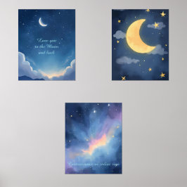Sets De Impresiones Decoración de la sala de guardería para bebés cele