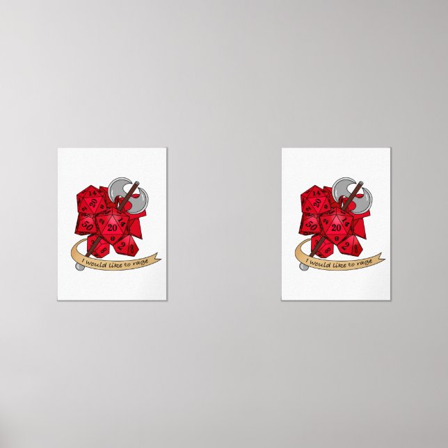 Sets De Impresiones Diseño de dados bárbaros (Anverso)