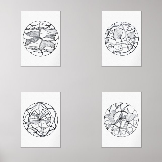 Sets De Impresiones Diseño zen abstracto minimalista (Anverso)